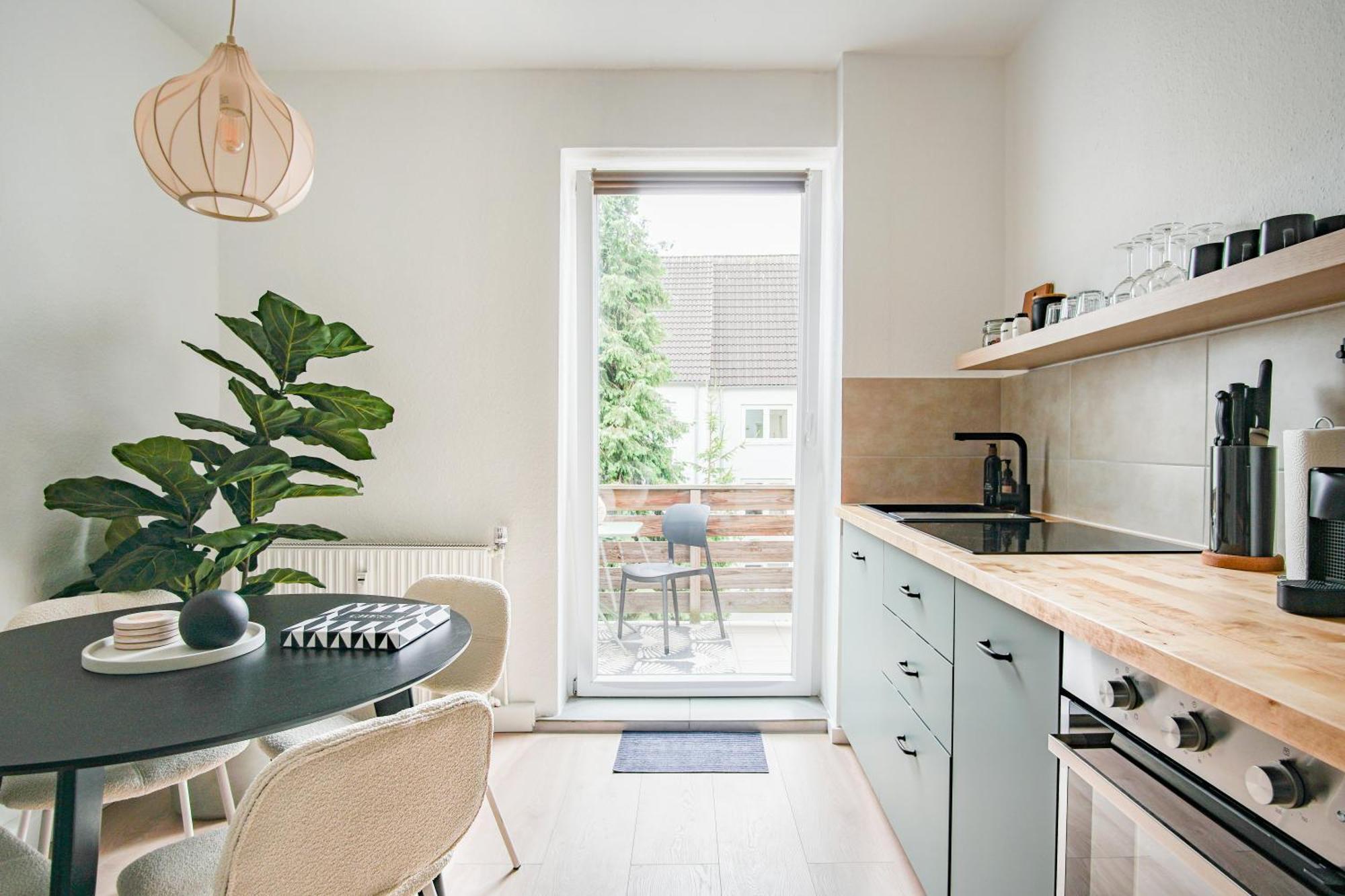Homefy Balcony Apartment - Up To 4 People - Close To Fair - Free Parking Essen Eksteriør bilde